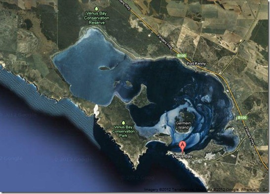 Venus Bay map