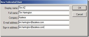 Lync GC Fed - Add user Lync GC Fed - Add user