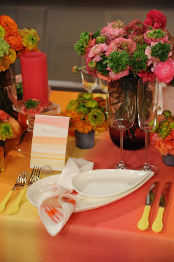 The lovely flowers on the table were from Winston Flowers (http://www.winstonflowers.com).