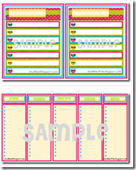 weekly chart and activities list weekly chart and activities list