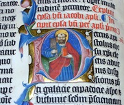 c0 a page from an illuminated bible