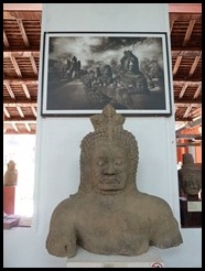 Cambodia, Phnom Penh, National Museum, Bust of a giant, 29 August 2012 (1)