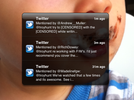 Twitter push notifications coming through the Great Firewall