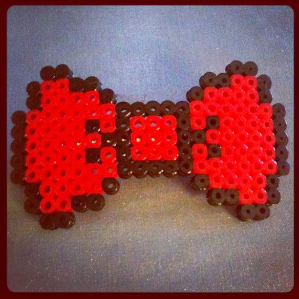 Sith S Stitches Yarn Bombing Perler Bead Pixel Bow