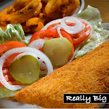 #1353.10 - Food items at Sequoia Pro Bowl, 5501 Sandalwood Blvd., Columbus, OH  43229, 571-2135 or 885-7043 (owners Tim Voss and Liz Kellough), including (1) Eggs, toast, bacon & house fries, (2) Breakfast sandwich, (3) Breakfast sandwich on a bagel with sausage, (4) French toast with bacon, (5) Fish sandwich with curly fries, (6) Cheese burger with fries, (7) Chicken tender salad with French dressing, (8) Chili with a grilled cheese sandwich, (9) Classic club sandwich, (10) Vegi pizza, (11) Chicken, bacon, ranch pizza, (12) Italian sub, (13) Cheese & bacon fries, (14) Steak burger, (15) Tim's smothered Angus steak, (16) Pepperoni pizza, (17) Chicken wings, (18) Colored Crunk bombs, (19) Beer tower, (20) Bucket of assorted beer, (21) Bucket of different assorted beer. Photographed on Tuesday, September 28, 2010