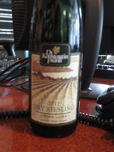 Dr. Konstantin Frank Riesling from Finger Lakes, New York. Dr. Konstantin Frank Riesling from Finger Lakes, New York.