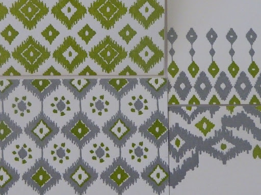 All of the pieces incorporated color and the overall pattern differently.