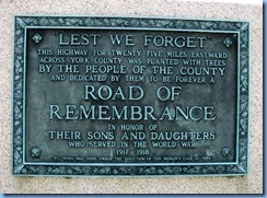 2209 Pennsylvania - Abbottstown, PA - Lincoln Hwy (Hwy 30) - 2nd of 2 WWl Road of Remembrance markers 2209 Pennsylvania - Abbottstown, PA - Lincoln Hwy (Hwy 30) - 2nd of 2 WWl Road of Remembrance markers