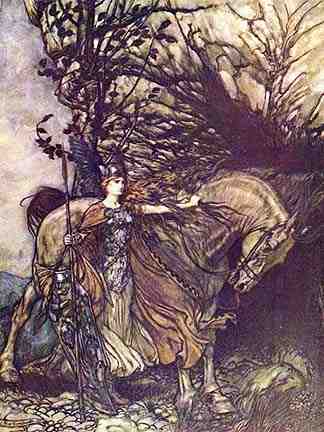 Brunhilde Appears To Siegmund, Asatru Gods And Heroes