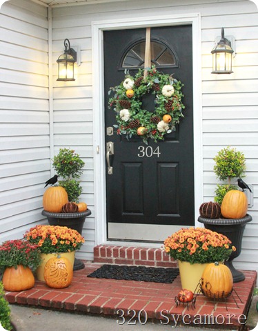 fall autumn front porch