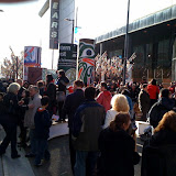Granville Street is one big party. Granville Street is one big party.