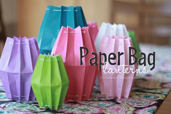 paper bag lanterns tutorial
