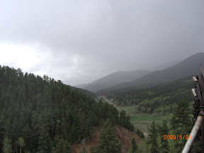 Looking South up CO State Highway 165 from Bishops Castle