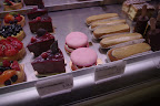 "I want those pink things!" I told the cute guy behind the counter. His name was Alexis X. and he told me, in French, that my French was "very good"!