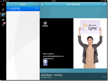 Lync ipad Lync ipad