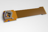 A view of the PIN array of the 10Gb ROSA inside a seal-able frame (see previous pics).