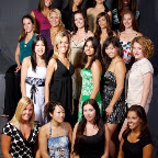 From left to right:
Bottom Row: Dallas Wylie - Miss Sun and Salsa 2005, Bebeci Chen – Miss Sun and Salsa 2006, Lisa Harrigan - Miss Calgary 2006 & Director/Creator of Miss Sun and Salsa Pageant, Kristin Quinn – Salsa Princess 2006
Second Row: Jennifer Yong, Nicole Breski, Shazia Hassam, Jessica Tsang & Amoreena Ashe
Third Row: Whitney Delaval, Amber Marple, Sarah Foot, Veronica Millan & Kimberley Tenove
Top Row: Cassandra Bradley, Alex Cousins, Kendra Abrahamson & Adwoa Yamoah
Missing: Lauren McKamey & Olivia McCormick miss2007_grouppic07.jpg