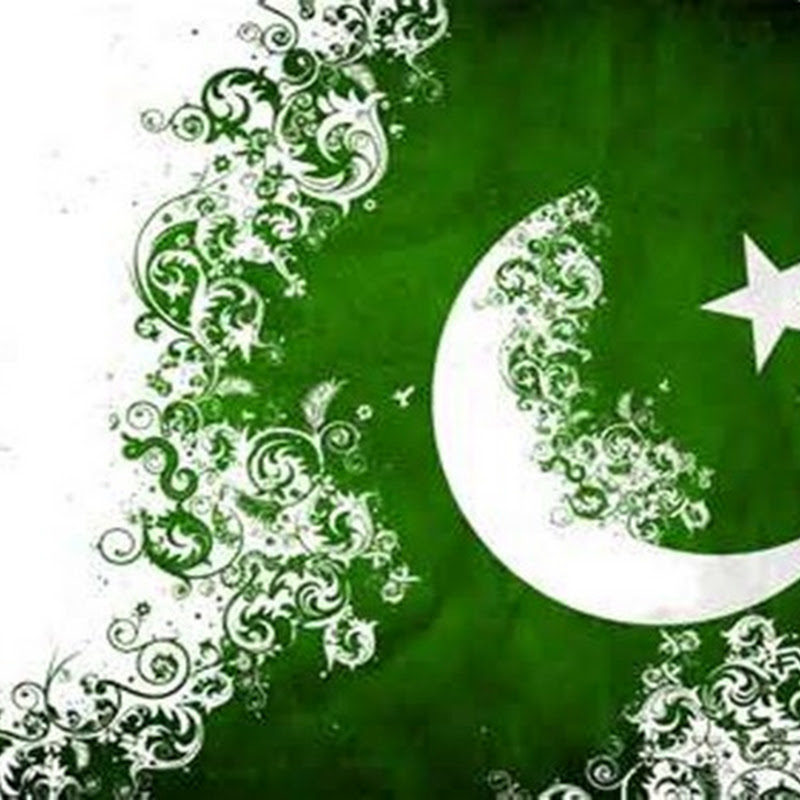 Sindhi Stitch thread design on Pakistani Flag