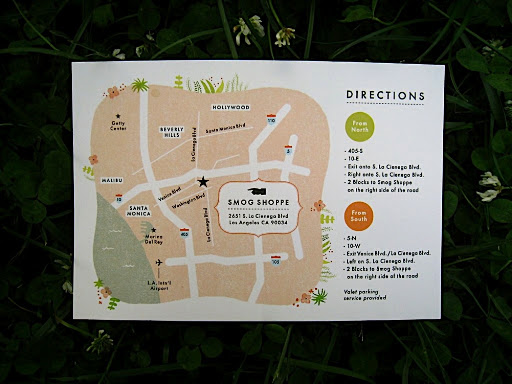 A map of and directions to the wedding site. A map of and directions to the wedding site.