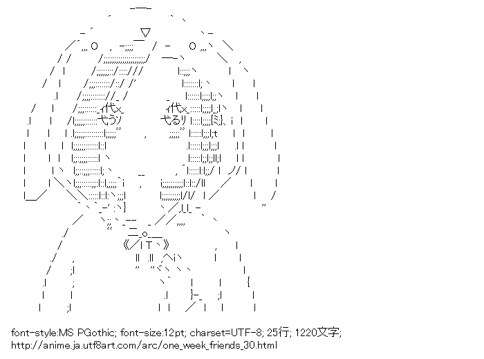 一週間フレンズ。,藤宮香織,きぐるみ