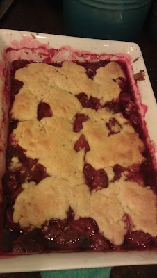 Strawberry cobbler