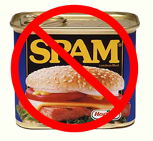 c0 Clarence has had enough with spam. Not the meaty tasty spicy variety. But the pain in the patootie variety.