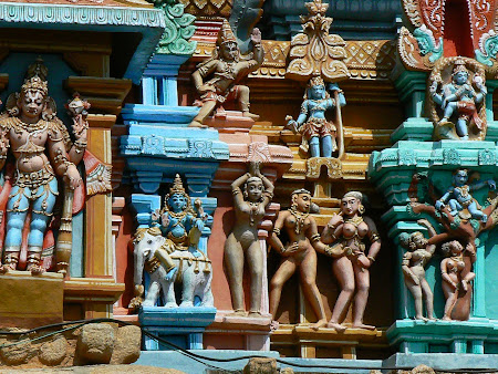 Statues of naked women in Trichy, Tamil Nadu, India