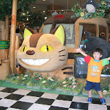 Kai at the Studio Ghibli store in Odaiba