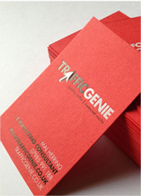 18 nuevas tarjetas de presentación en color rojo