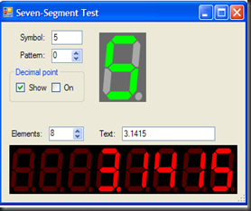 Seven-segment LED Control for .NET