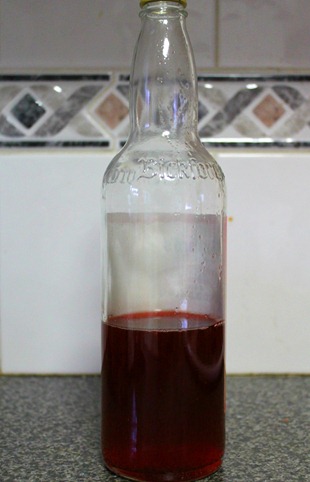 strawberry cordial bottled