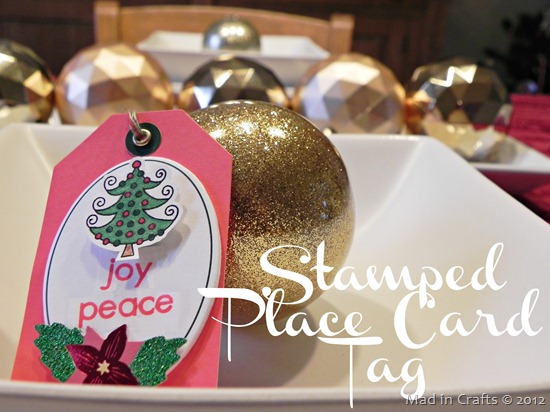 Stamped Place Card Tags