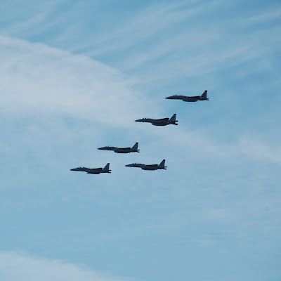 F15 over Hanscom Field