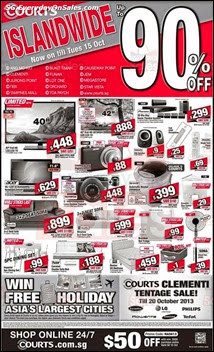 Courts Islandwide Holiday Sale 2013 Singapore Deals Offer Shopping EverydayOnSales