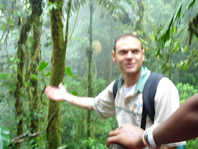 Again, too bad about the blurriness.  This was our guide, Gustavo (In Costa Rica, they pronounce their v's as b's, so it sounded like "Gustabo.").  He told us all the good information I've provided here.  He was so cute and helpful and had the best accent.  It was a really long day, and he was a real champ about it.  If you every travel with Anywhere Costa Rica, please request him.