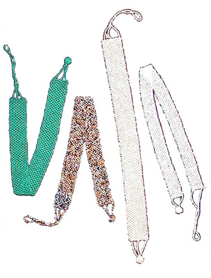 Plain necklace glass bead