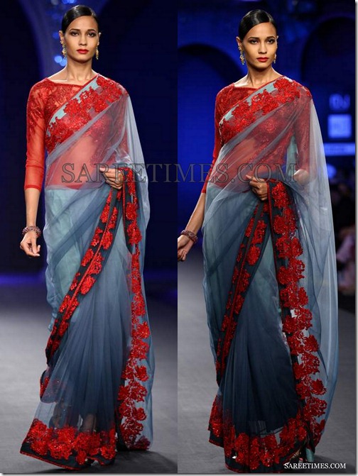 Varun_Bahl_Grey_Saree