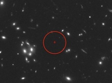 localização da galáxia MACS1149-JD1