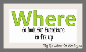 This is where to look for furniture to fix up.