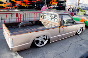 Ernie Macias' Mitsu Stock Truck equipped with an AccuAir SwitchSpeed