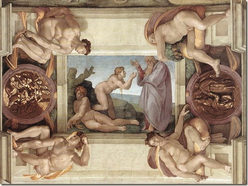 Michelangelo, Creation of Eve 1509f