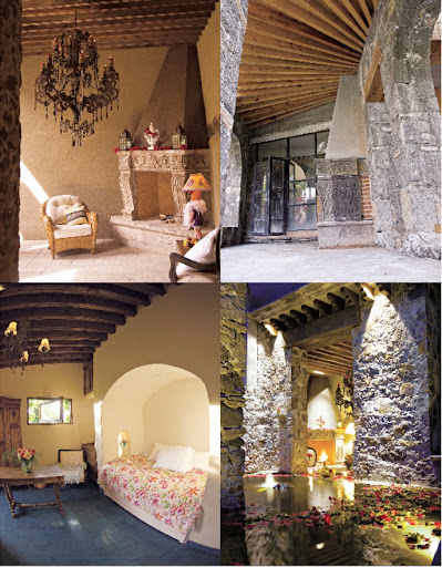 Designer of Virgins, Saints and Angels Cheryl Finnegan lives in a colonial Mexican town and her house has everything from a fishpond to stone walls. Designer of Virgins, Saints and Angels Cheryl Finnegan lives in a colonial Mexican town and her house has everything from a fishpond to stone walls.