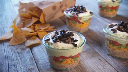 Seven Layer Bean Dip