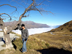Crown Range, the highest sealed road in NZ.