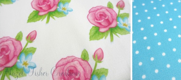 2013sep14 Spoonflower swatch cupcakes and roses rose spotty blue b 2013sep14 Spoonflower swatch cupcakes and roses rose spotty blue b