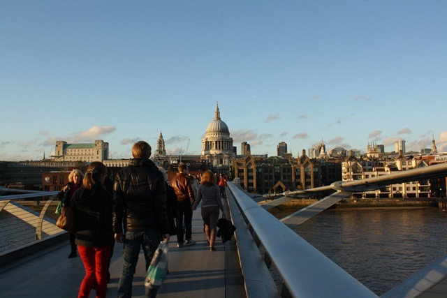 St Pauls Cathedral from Millennium Bridge