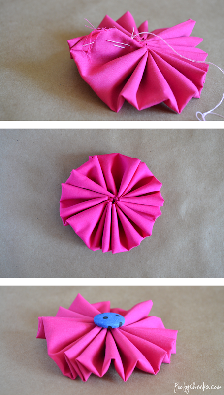 How to Make Fabric Flowers - One Tutorial for Two Flowers