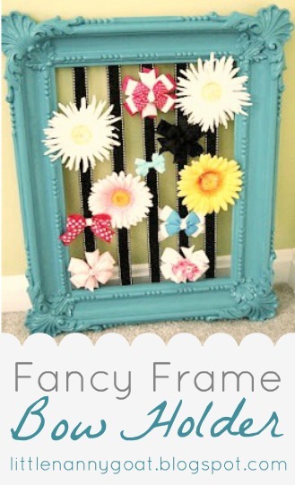 Fancy Frame Bow Holder Tutorial