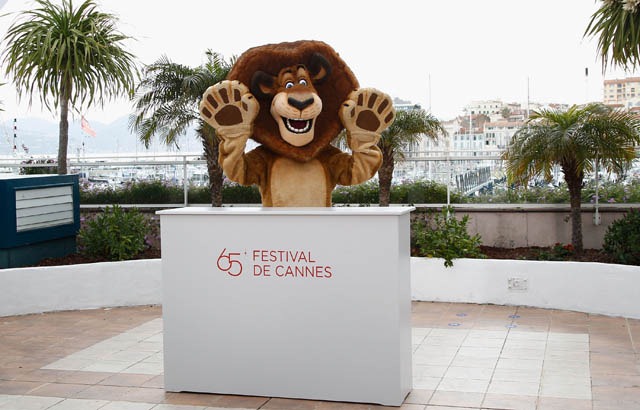 CANNES, FRANCE - MAY 18:  Alex The Lion poses at the 'Madagascar 3: Europe's Most Wanted Photocall' during the 65th Annual Cannes Film Festival at Palais des Festivals on May 18, 2012 in Cannes, France.  (Photo by Andreas Rentz/Getty Images) *** Local Caption *** Alex The Lion