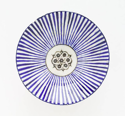 Bowl Iran Bowl, 12th or 13th century Ceramic; Vessel, Fritware, underglaze painted, 2 1/4 x 9 1/4 in. (5.72 x 23.50 cm) The Nasli M. Heeramaneck Collection, gift of Joan Palevsky (M.73.5.285) Art of the Middle East: Islamic Department.